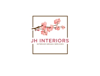 JH Interiors logo design by Erasedink