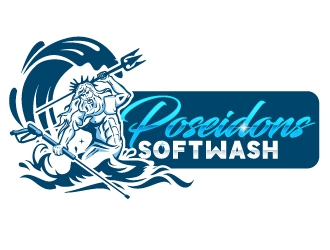 Poseidons Softwash  logo design by Suvendu