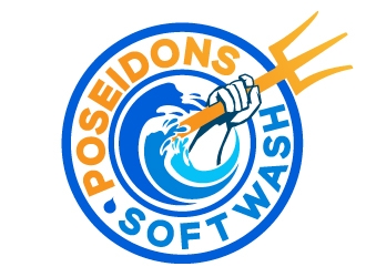 Poseidons Softwash  logo design by Suvendu