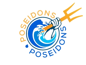 Poseidons Softwash  logo design by Suvendu