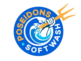 Poseidons Softwash  logo design by Suvendu
