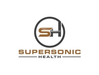 SUPERSONIC HEALTH logo design by bricton