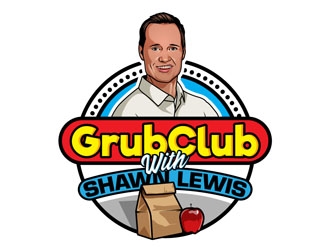 Grub Club with Shawn Lewis logo design by DreamLogoDesign