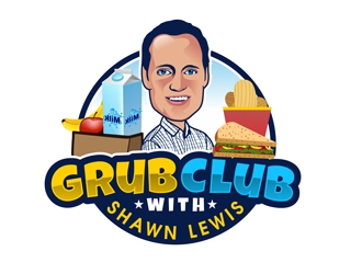 Grub Club with Shawn Lewis logo design by DreamLogoDesign