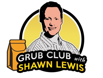 Grub Club with Shawn Lewis logo design by PrimalGraphics