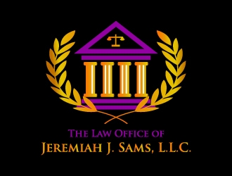 The Law Office of Jeremiah J. Sams, L.L.C. logo design by twomindz