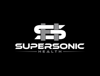 SUPERSONIC HEALTH logo design by giphone