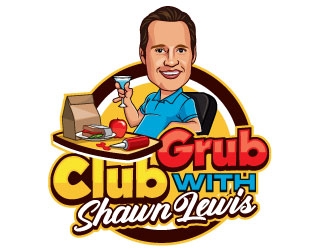Grub Club with Shawn Lewis logo design by invento