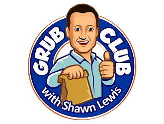 Grub Club with Shawn Lewis logo design by haze