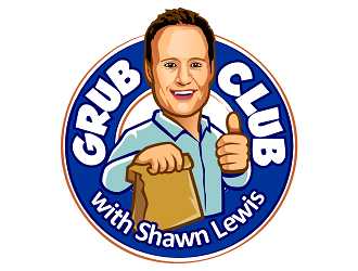 Grub Club with Shawn Lewis logo design by haze