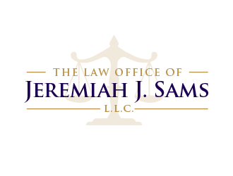 The Law Office of Jeremiah J. Sams, L.L.C. logo design by BeDesign