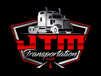 JTM Transportation, LLC logo design by daywalker