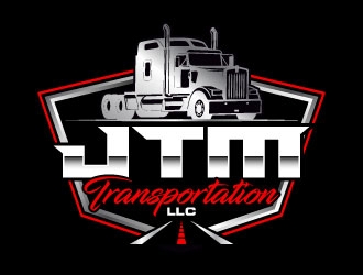JTM Transportation, LLC logo design by daywalker