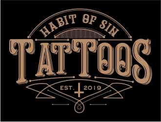 Habit of sin tattoos logo design by Alfatih05