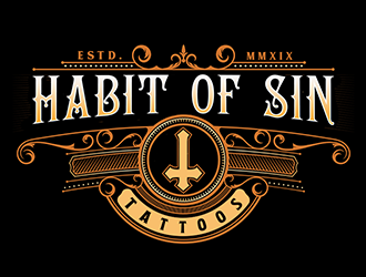 Habit of sin tattoos logo design by Optimus