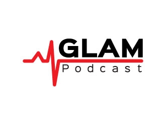 GLAM Podcast logo design by aryamaity