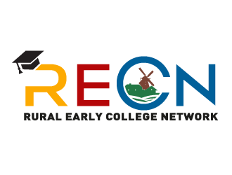 RECN   Rural Early College Network logo design by MonkDesign