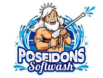 Poseidons Softwash  logo design by haze