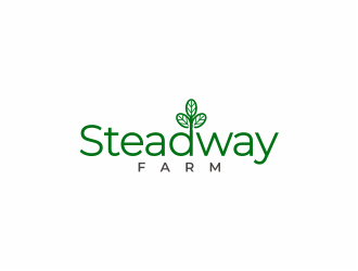 Steadway Farm logo design by mutafailan