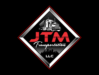 JTM Transportation, LLC logo design by giphone