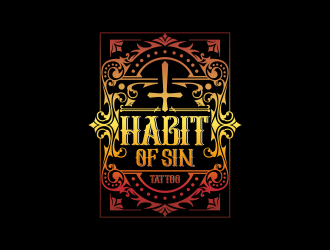 Habit of sin tattoos logo design by juliawan90