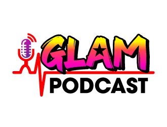 GLAM Podcast logo design by jaize