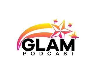 GLAM Podcast logo design by karjen