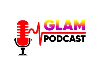 GLAM Podcast logo design by Erasedink
