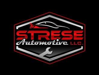 Strese Automotive LLC. logo design by Benok