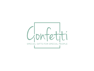 Confetti logo design by Susanti