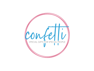 Confetti logo design by Barkah