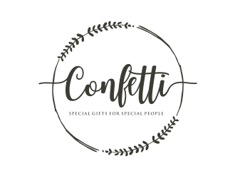 Confetti logo design by Barkah