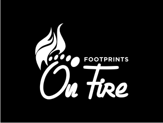 Footprints on Fire logo design by Adundas