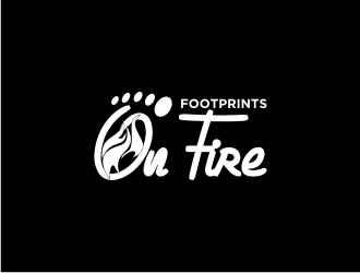 Footprints on Fire logo design by Adundas