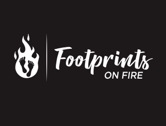 Footprints on Fire logo design by YONK