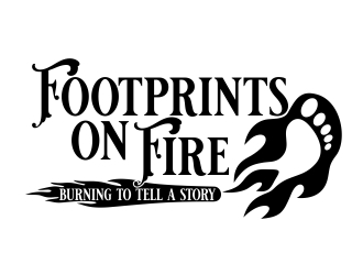 Footprints on Fire logo design by b3no