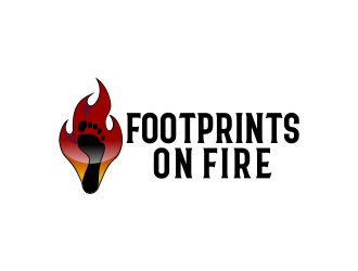 Footprints on Fire logo design by Kruger