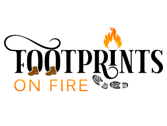 Footprints on Fire logo design by MonkDesign