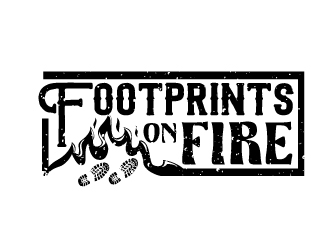 Footprints on Fire logo design by Foxcody