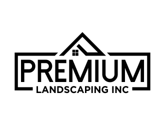premium landscaping inc logo design by cikiyunn