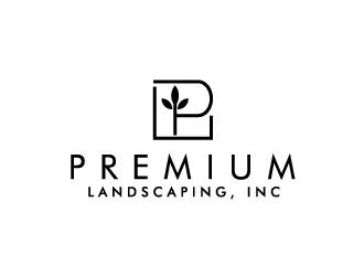 premium landscaping inc logo design by Foxcody
