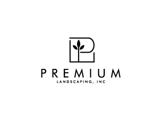 premium landscaping inc logo design by Foxcody