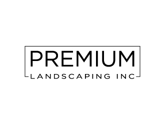 premium landscaping inc logo design by twomindz
