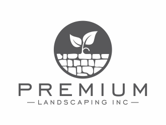 premium landscaping inc logo design by Eko_Kurniawan