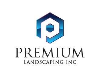 premium landscaping inc logo design by SteveQ