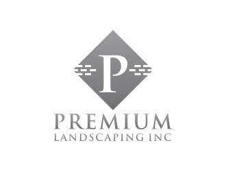 premium landscaping inc logo design by checx