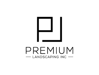 premium landscaping inc logo design by jishu