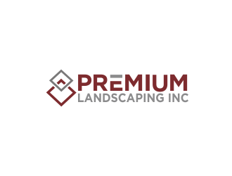 premium landscaping inc logo design by Greenlight