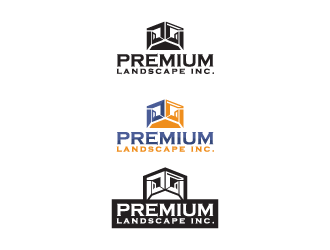 premium landscaping inc logo design by chester