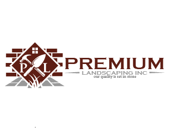 premium landscaping inc logo design by THOR_